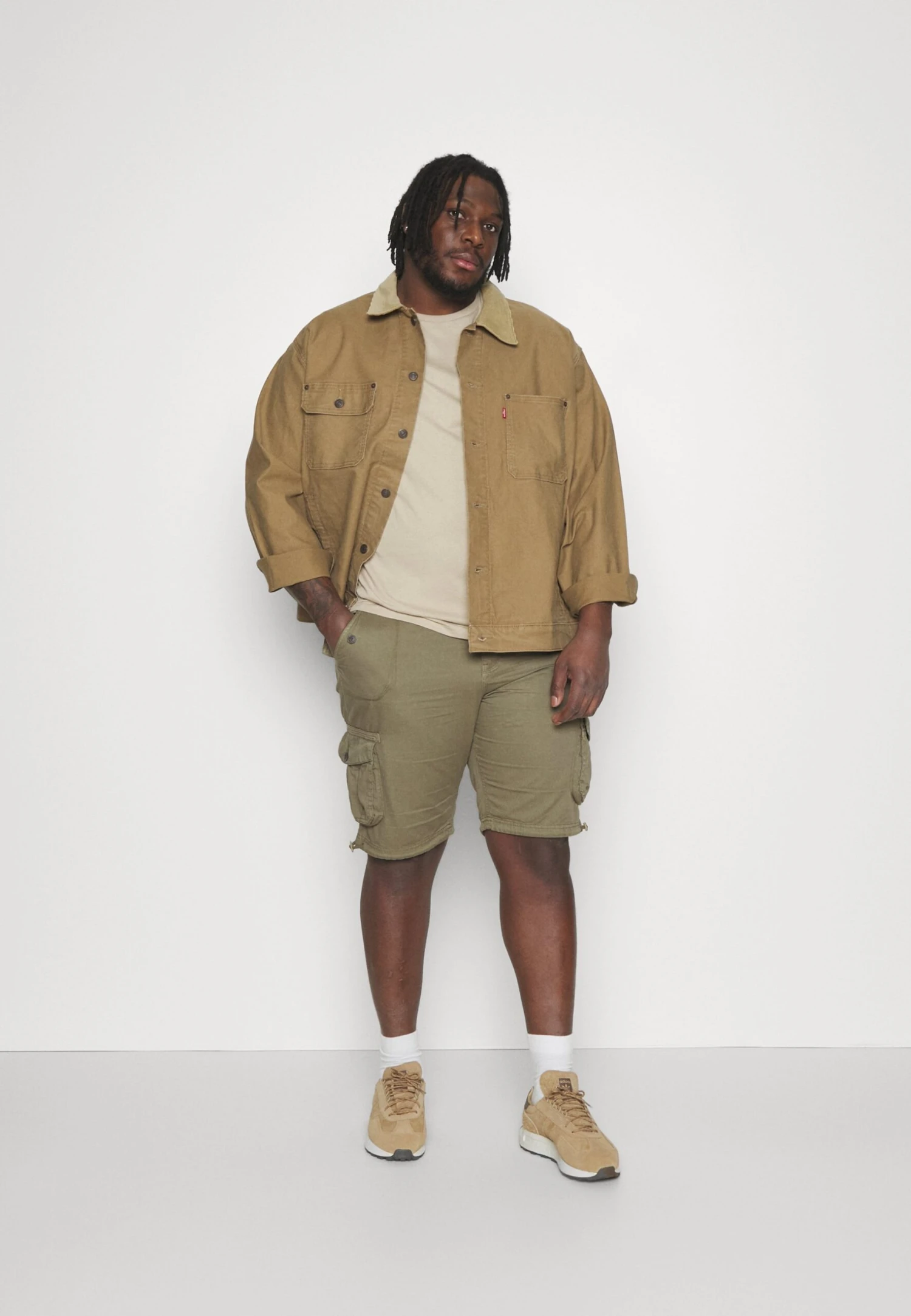 BRAVE SOUL Georgek - Shorts - Khaki 2 BRAVE SOUL Georgek - Shorts - Khaki - Imagen 2