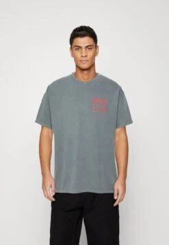 BDG Urban Outfitters Shinobazuno Pond Unisex - Camiseta Estampada - Washed Black