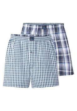 2Er Pack - Boxer - Blau Dunkel Karo -Jack & Jones Ventas 0de66d4462d14de88cc08ab59571d494