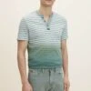 Tom Tailor Gestreiftes- Camiseta Estampada - Smoke Green Melange Stripe