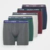 Jack & Jones Jacoliver Trunks 5 Pack - Culotte - Dark Grey Melange
