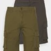 Only & Sons Onscam Stage Cargo 2 Pack - Shorts - Grey/Green