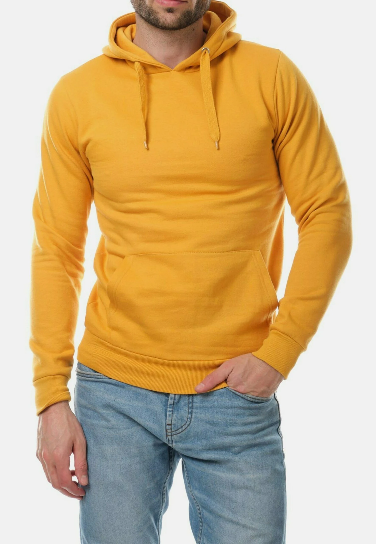 Jersey Con Capucha - Jaune Moutarde 1 Jersey Con Capucha - Jaune Moutarde