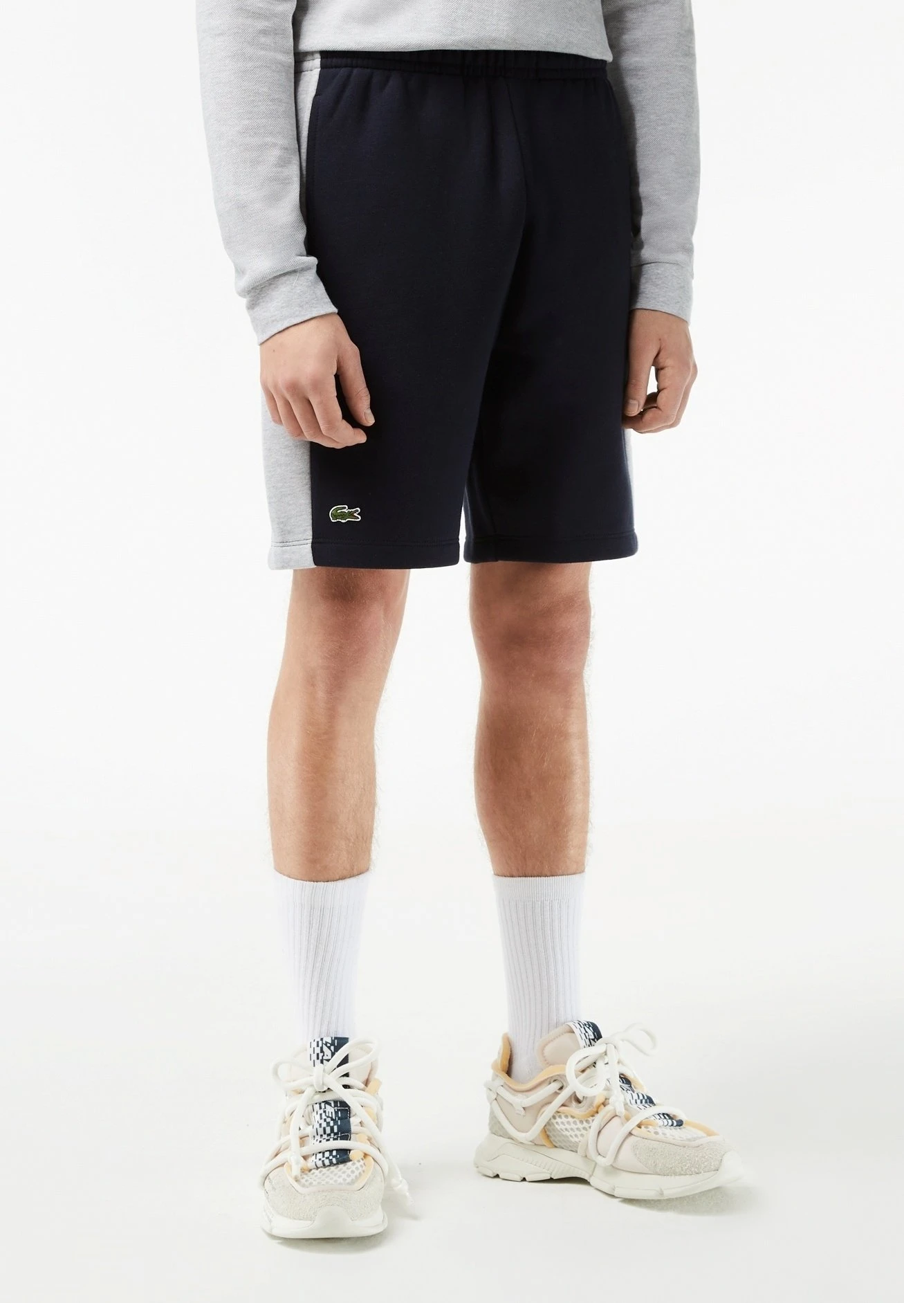 Lacoste Pantalones Deportivos - Azul Marino Gris Vigoré 1 Lacoste Pantalones Deportivos - Azul Marino Gris Vigoré