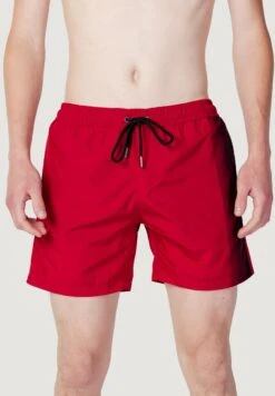 Trussardi Logo Laterale- Bañador - Red