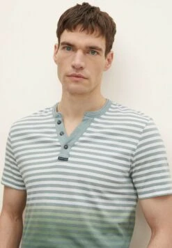 Tom Tailor Gestreiftes- Camiseta Estampada - Smoke Green Melange Stripe -Jack & Jones Ventas 2c4c65d0b75542379d860f702315c275