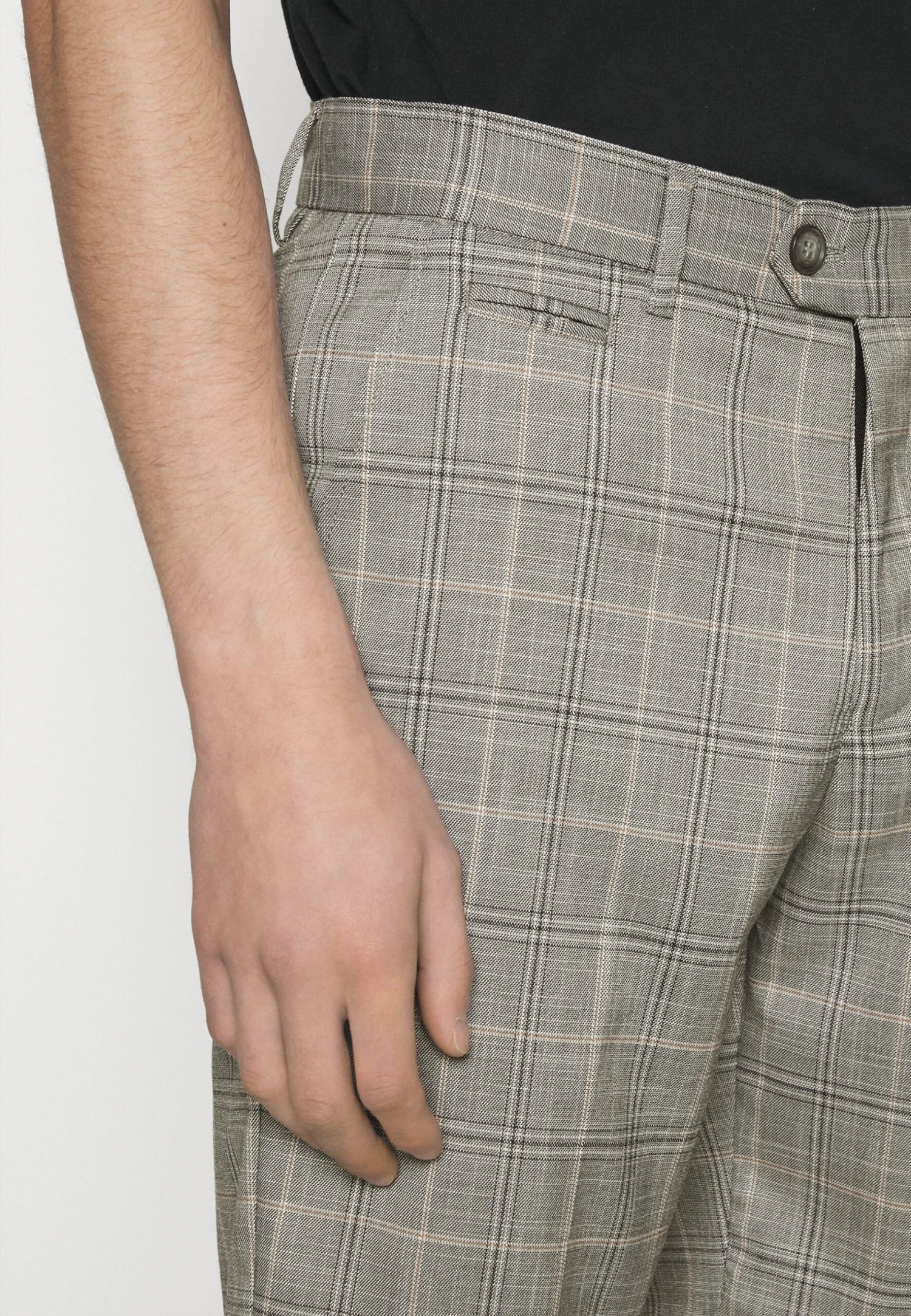 Lindbergh Checked Club Shorts - Shorts - Grey 4 Lindbergh Checked Club Shorts - Shorts - Grey - Imagen 4
