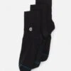 STANCE Icon Quarter Unisex 3 Pack - Calcetines - Black