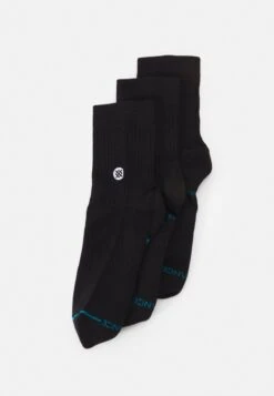 STANCE Icon Quarter Unisex 3 Pack - Calcetines - Black