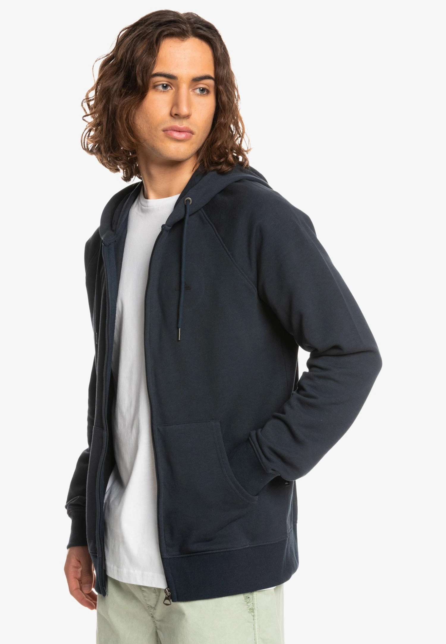 Quiksilver Essentials Zip Raglan - Sudadera Con Cremallera - Navy Blazer 5 Quiksilver Essentials Zip Raglan - Sudadera Con Cremallera - Navy Blazer - Imagen 5