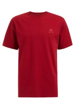 WE FASHION Met Embroidery - Camiseta Básica - Red -Jack & Jones Ventas 3428a17e98684031908abd00f475662b