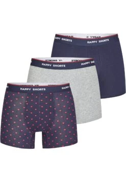 3 Pack Red Heart Mix - Culotte - Dark Blue/Grey