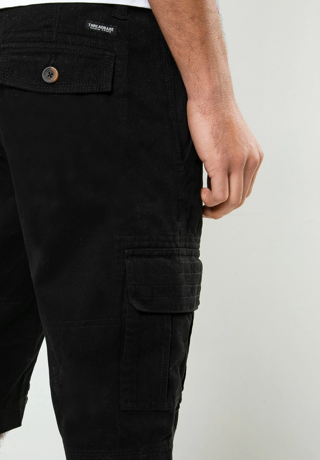 Threadbare Bute - Shorts - Black 4 Threadbare Bute - Shorts - Black - Imagen 4