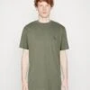 Selected Homme Slhrick O-Neck Tee - Camiseta Básica - Agave Green