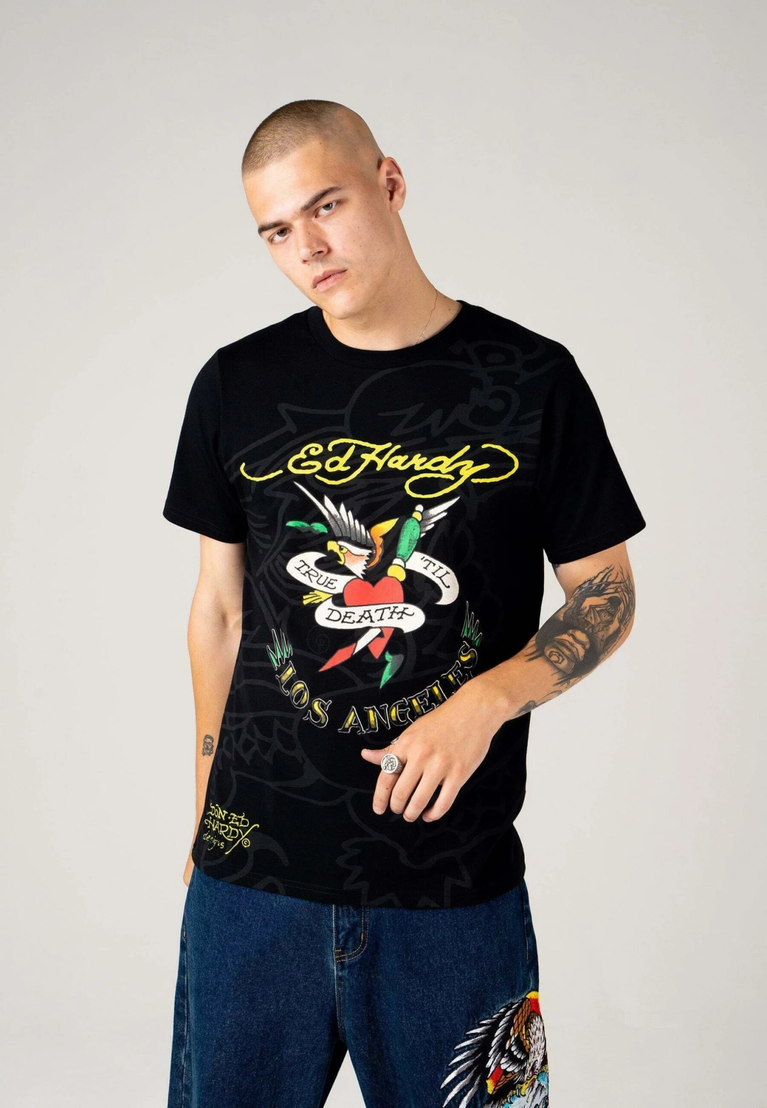 Ed Hardy True-Till-La - Camiseta Estampada - Black 1 Ed Hardy True-Till-La - Camiseta Estampada - Black