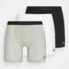 Stripes Boxer Brief 3 Pack - Culotte - White/Heather Grey/Black