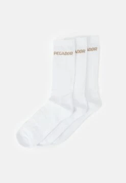 Pegador Side Logo Socks Unisex 3 Pack - Calcetines - White/Espresso