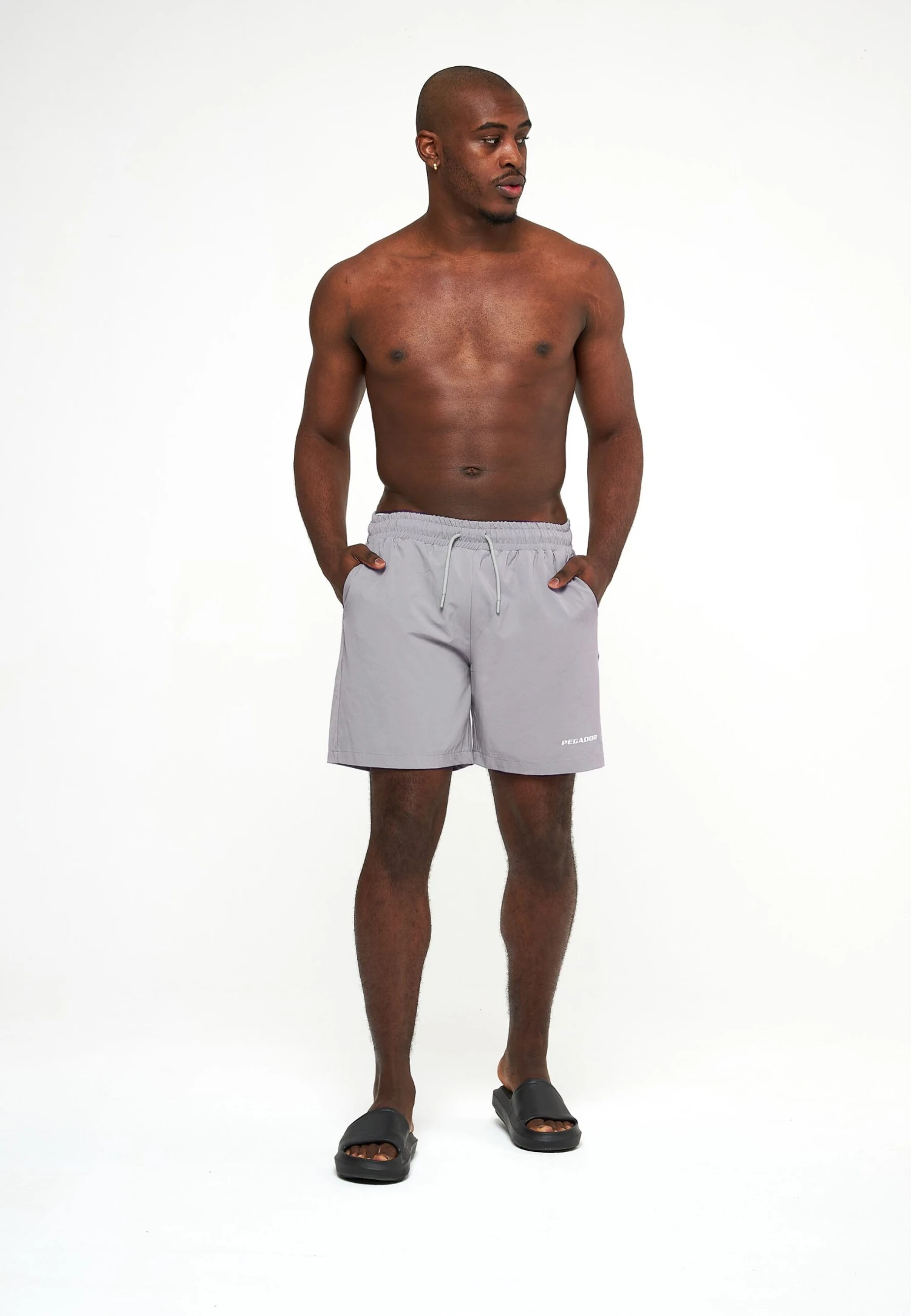 Pegador Logo Swim - Bañador - Dusk Grey 2 Pegador Logo Swim - Bañador - Dusk Grey - Imagen 2