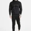 SikSilk Panelled Joggers - Pantalones Deportivos - Black
