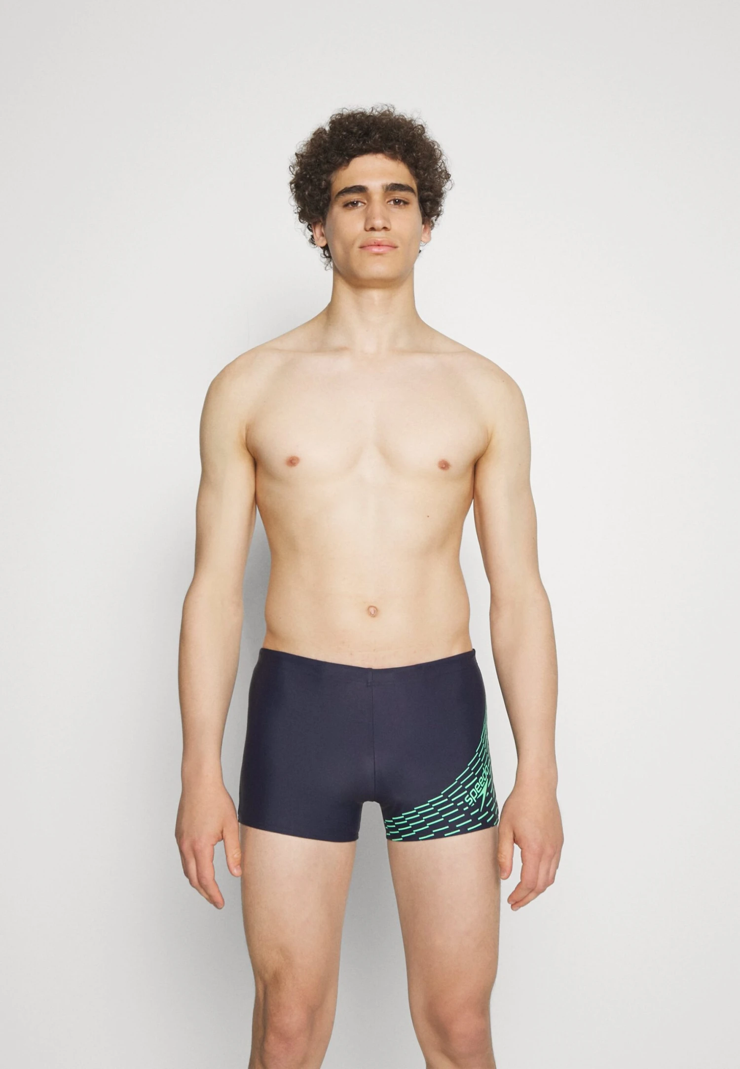 Speedo Mens Medley Logo Aquashort - Bañador - Navy/Green 2 Speedo Mens Medley Logo Aquashort - Bañador - Navy/Green - Imagen 2