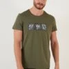 Slim Fit - Camiseta Estampada - Khaki
