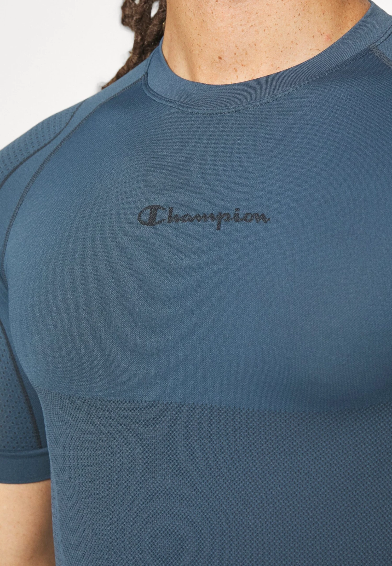 Champion Seamless Thermo Short Sleeve- Camiseta Interior - Blue 5 Champion Seamless Thermo Short Sleeve- Camiseta Interior - Blue - Imagen 5