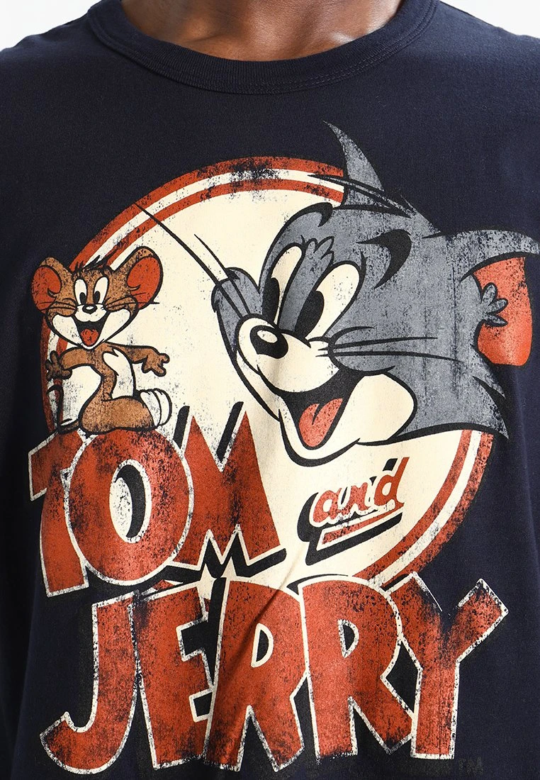 Logoshirt Tom And Jerry Logo - Camiseta Estampada - Dunkelblau 4 Logoshirt Tom And Jerry Logo - Camiseta Estampada - Dunkelblau - Imagen 4