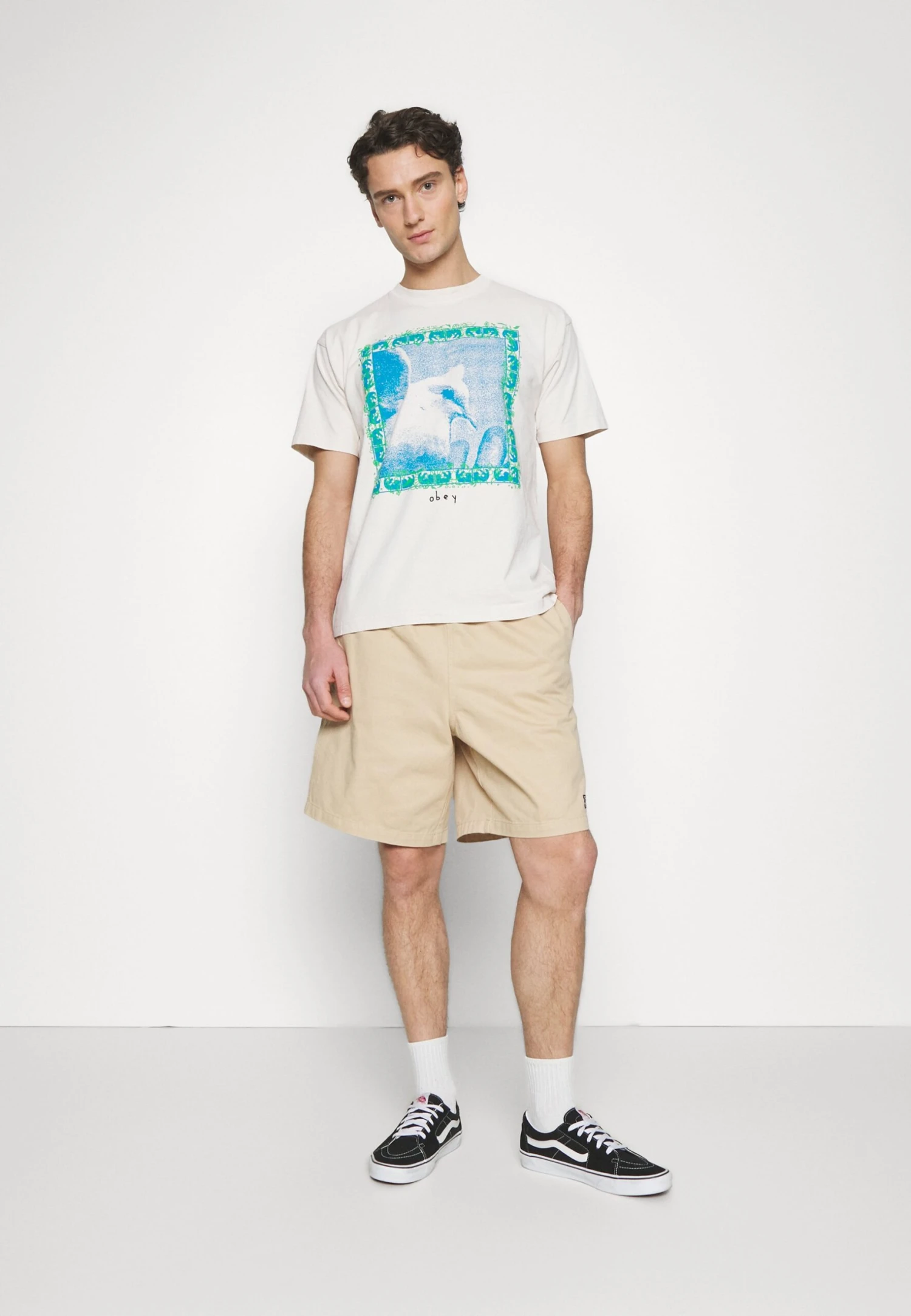 Obey Clothing Easy - Shorts - Irish Cream 3 Obey Clothing Easy - Shorts - Irish Cream - Imagen 3