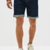 Next Stretch Straight Fit- Shorts Vaqueros - Indigo Blue