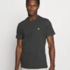 Lyle & Scott Plain - Camiseta Básica - Charcoal Marl
