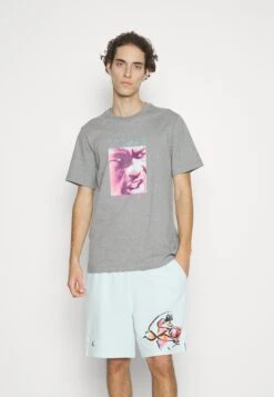 Jordan Brand Crew - Camiseta Estampada - Carbon Heather/Polarized Blue -Jack & Jones Ventas 6645af7f9307418bb89f4fc576366a4b