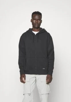 Hollister Co. Jocktag - Sudadera Con Cremallera - Black