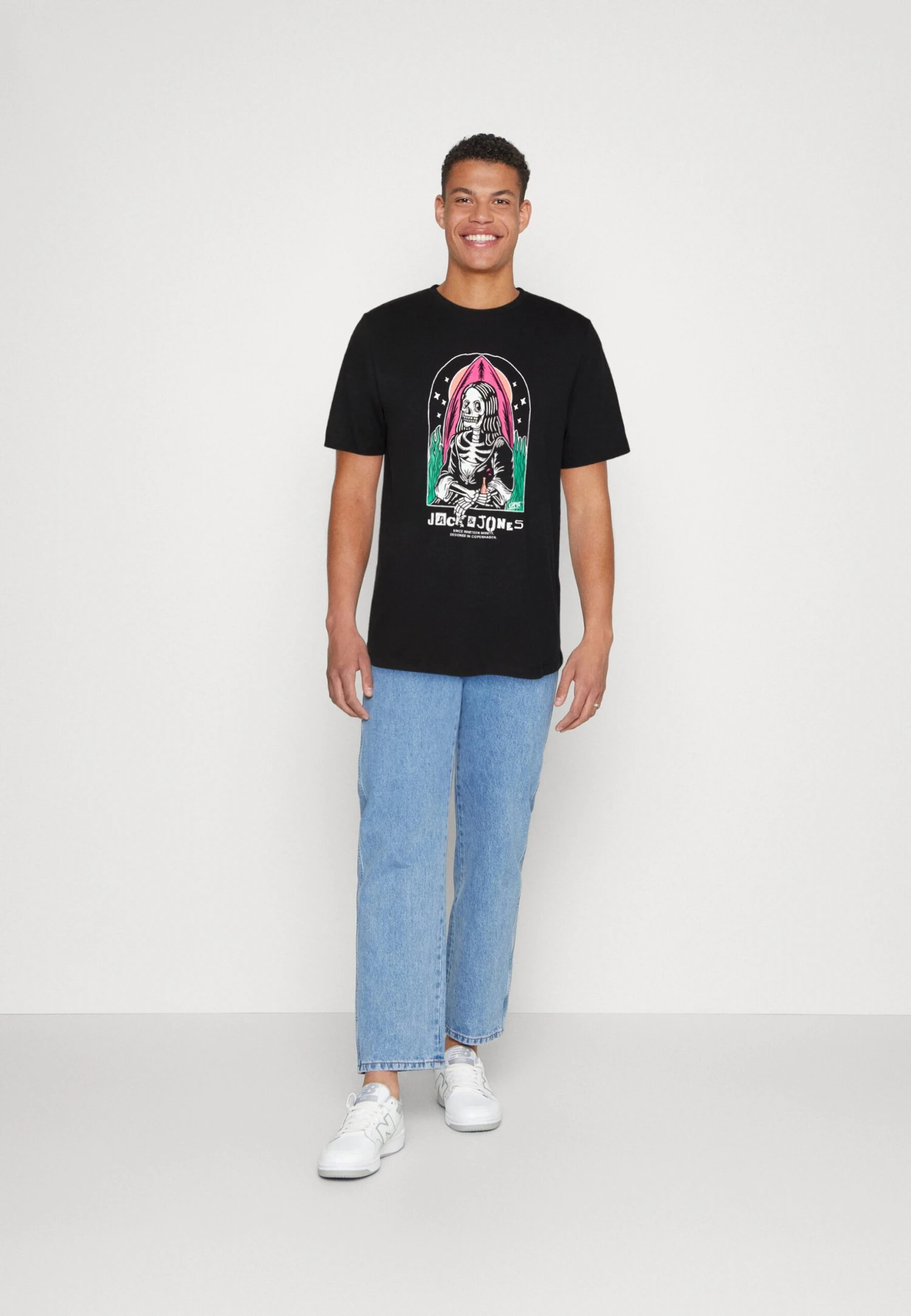 Jack & Jones Jorafterlife Tee Ss Crew Neck Sn - Camiseta Estampada - Black 2 Jack & Jones Jorafterlife Tee Ss Crew Neck Sn - Camiseta Estampada - Black - Imagen 2