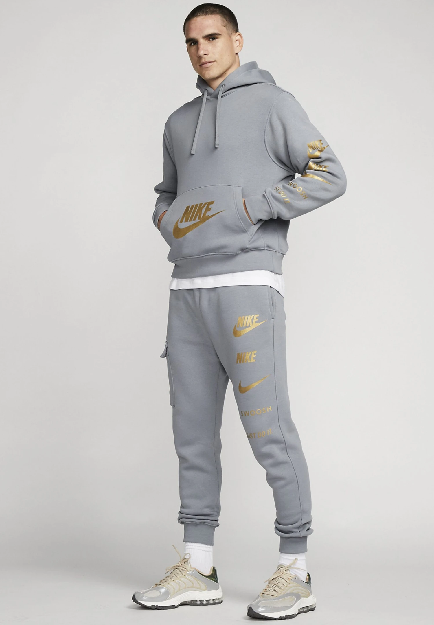 Nike Sportswear Pantalones Deportivos - Cool Grey 2 Nike Sportswear Pantalones Deportivos - Cool Grey - Imagen 2