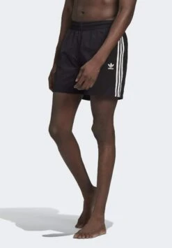 Adidas Originals Adicolor Classics 3-Stripes Swim Shorts - Bañador - Black