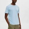 Selected Homme Besticktes - Camiseta Estampada - Cashmere Blue