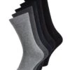 Jack & Jones Jacjens Sock 5 Pack - Calcetines - Dark Grey Melange