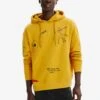 Desigual Jersey Con Capucha - Yellow