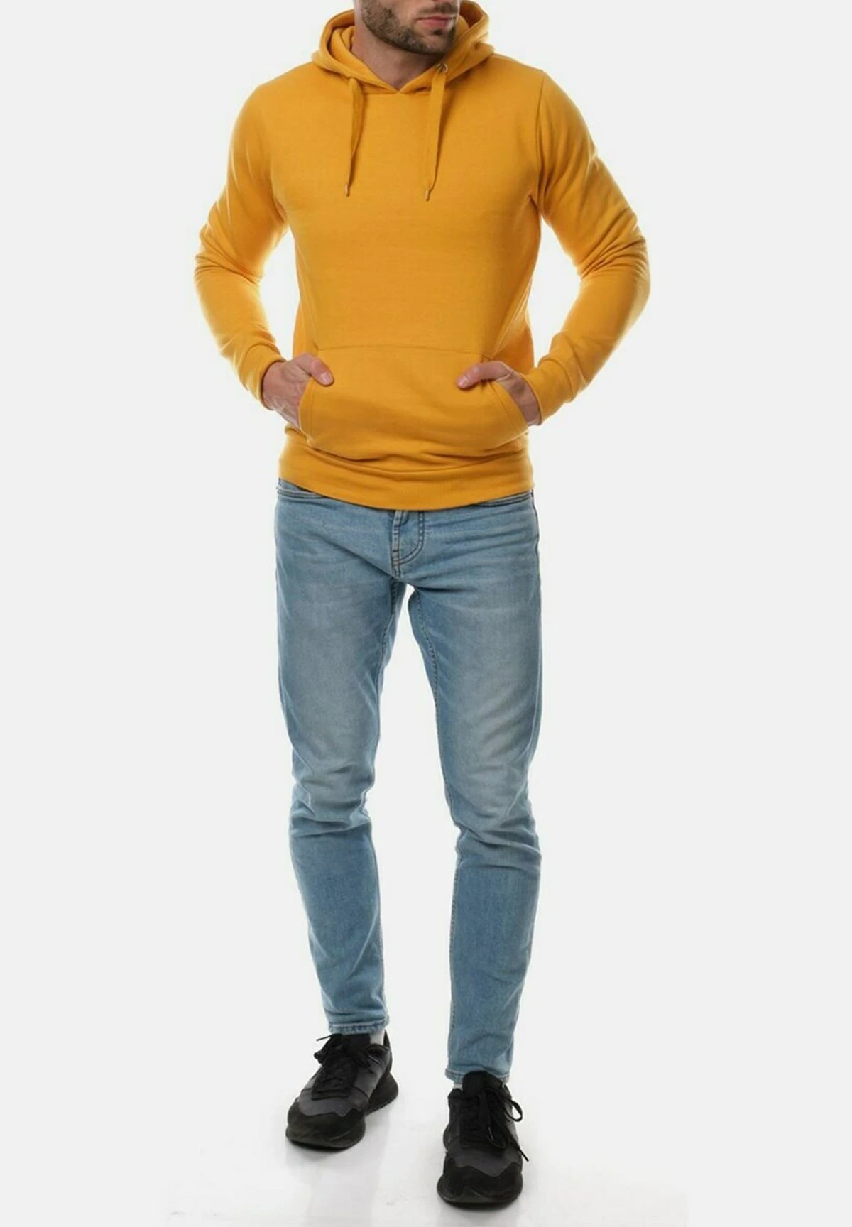 Jersey Con Capucha - Jaune Moutarde 2 Jersey Con Capucha - Jaune Moutarde - Imagen 2