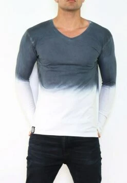 Camiseta De Manga Larga - Bleu Marine