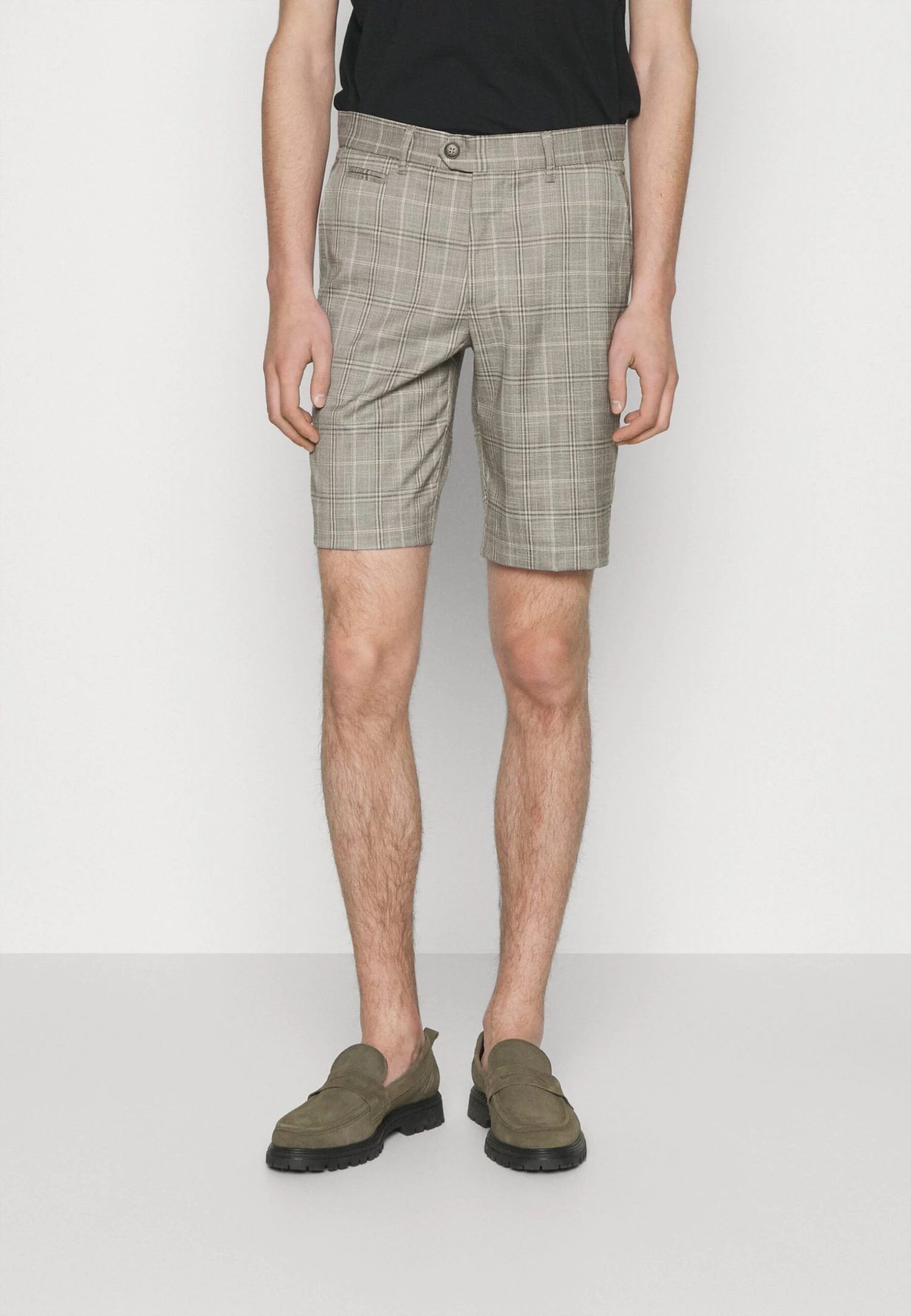Lindbergh Checked Club Shorts - Shorts - Grey 1 Lindbergh Checked Club Shorts - Shorts - Grey