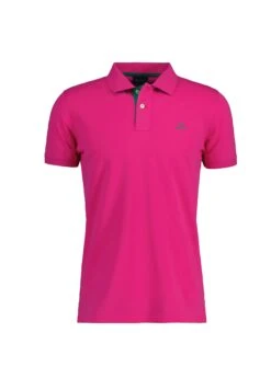 Gant Contrast Collar Rugger - Polo - Pink
