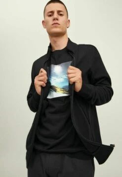 Jack & Jones High Neck Reissverschluss - Sudadera Con Cremallera - Black -Jack & Jones Ventas 862ad45e78d04fccb7f50679586a5aa2