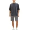 Tom Tailor Cargo- Shorts - Grey Diamond Structure