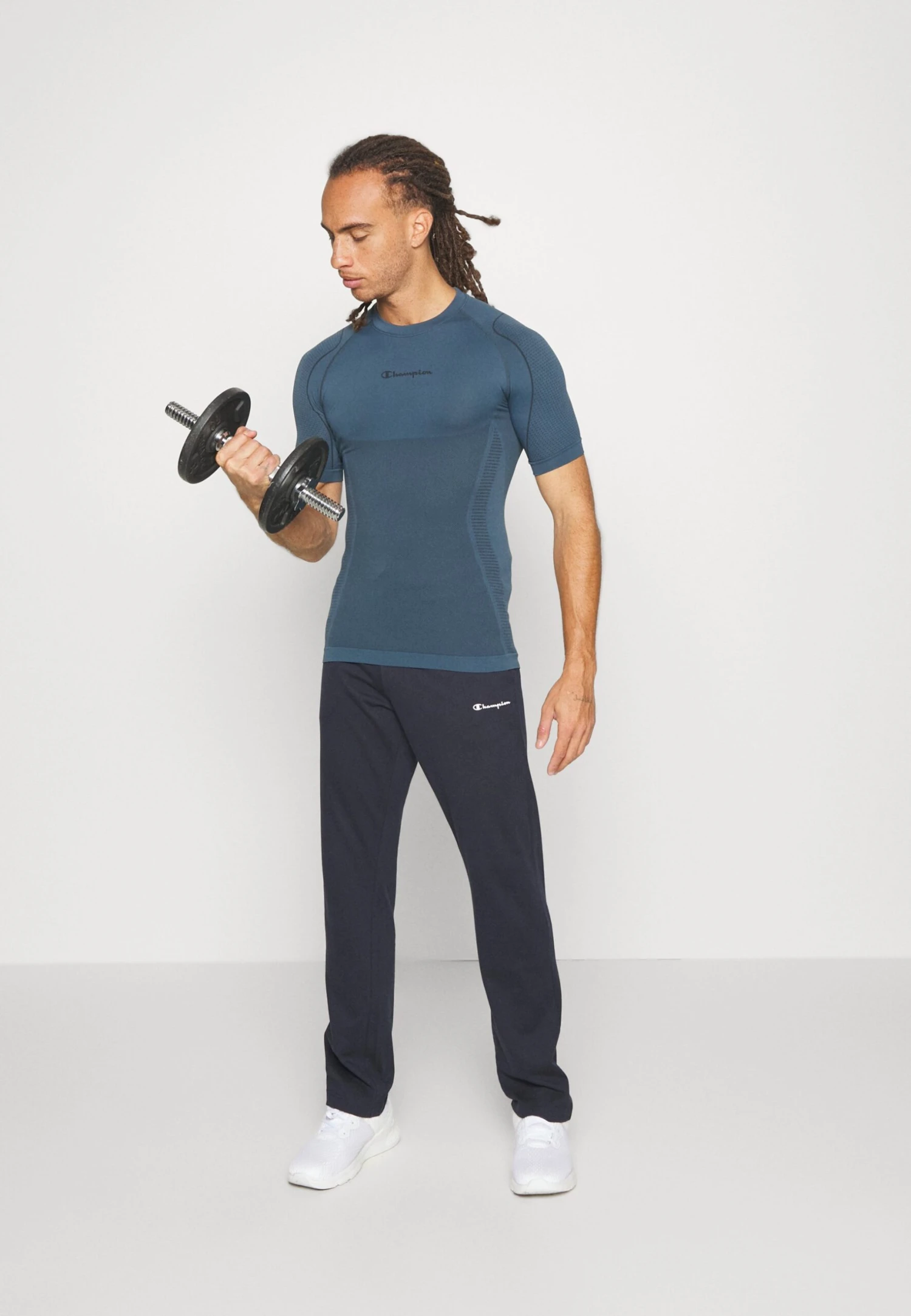 Champion Seamless Thermo Short Sleeve- Camiseta Interior - Blue 2 Champion Seamless Thermo Short Sleeve- Camiseta Interior - Blue - Imagen 2