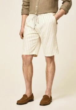 Hackett London Wide Stripe - Shorts - Ecru