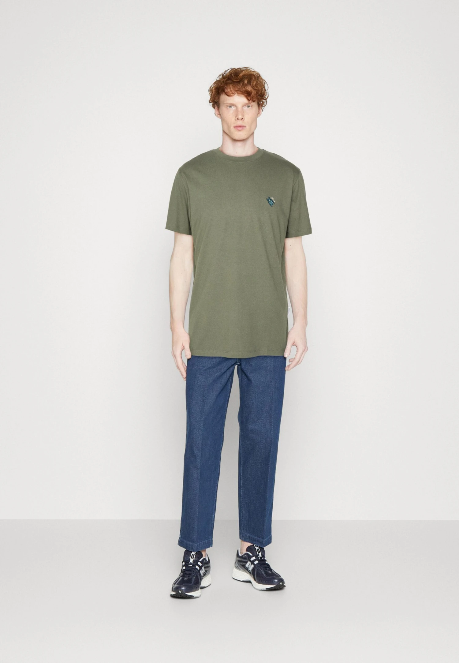 Selected Homme Slhrick O-Neck Tee - Camiseta Básica - Agave Green 2 Selected Homme Slhrick O-Neck Tee - Camiseta Básica - Agave Green - Imagen 2