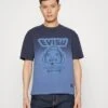 Evisu Spray Dye Tee - Camiseta Estampada - Midnight