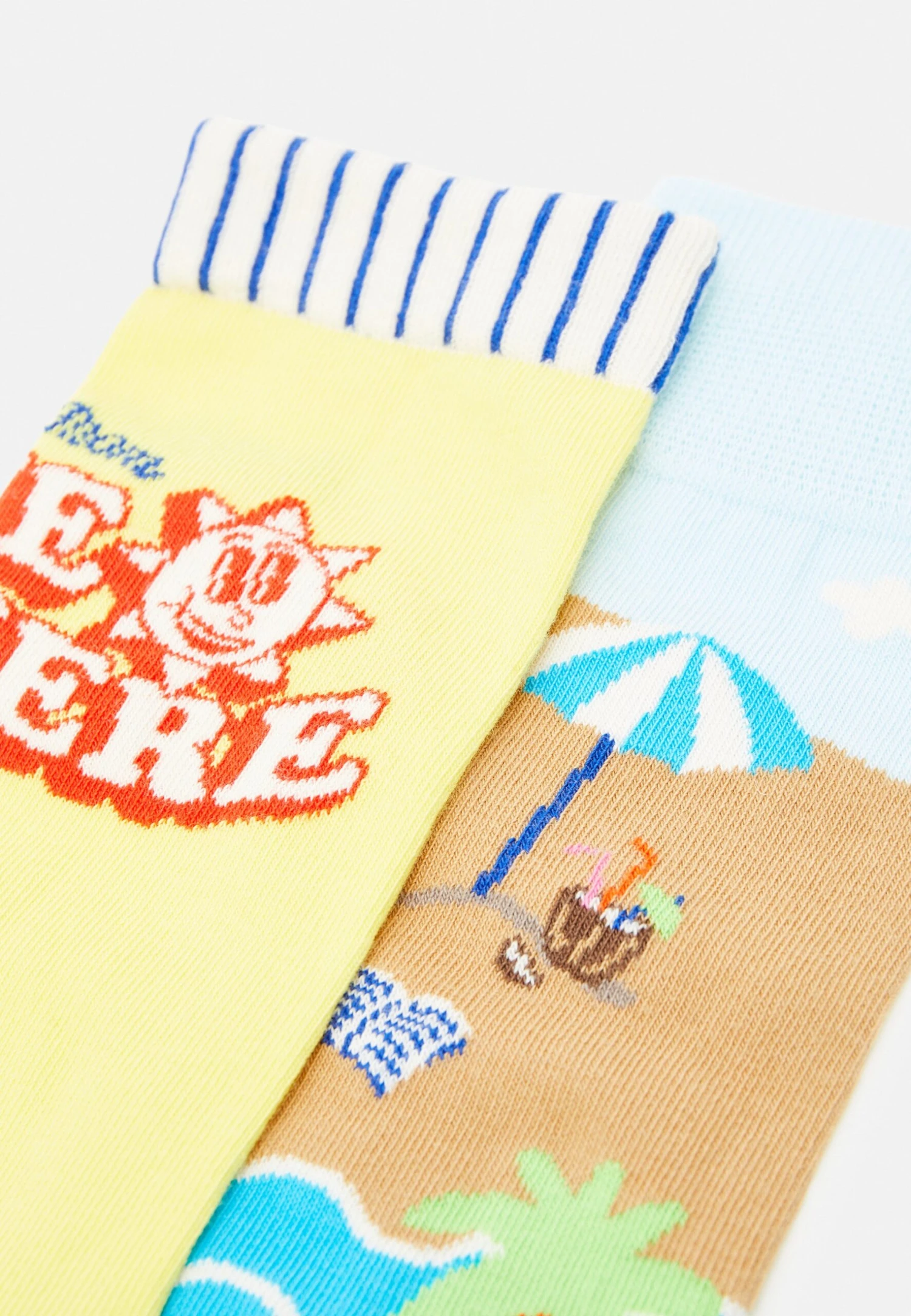 Happy Socks Wish You Were Here Gift Unisex 2 Pack - Calcetines - Yellow 3 Happy Socks Wish You Were Here Gift Unisex 2 Pack - Calcetines - Yellow - Imagen 3