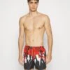 Neil Barrett Slim Havaiianas Bolts Swim- Bañador - Black/Red